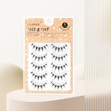 LASHIDOL Transparent Band False eyelashes Strip Lashes *5 Pairs "WDL-EU-Manga"