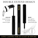 LASHIDOL Seal&Bond for Lash Clusters Individual Lashes Glue and Seal Super Strong Hold DIY Lash Extension Kit Hold 48-72 Hours Waterproof Cluster