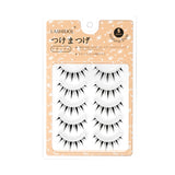 LASHIDOL Transparent Band False eyelashes Strip Lashes *5 Pairs "WDL-EU-Manga"