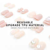 LASHIDOL Press On Magic Nails Pink Diamond LI-TPUN-QL-3#-YSK 24 -C-20232