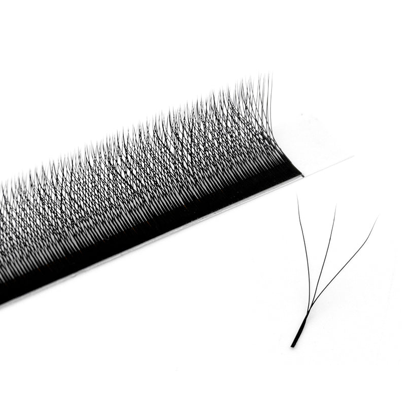 LASHIDOL-W Eyelash Extension 3D Volume Premade Fan 8-15mm Matte Black Cluster