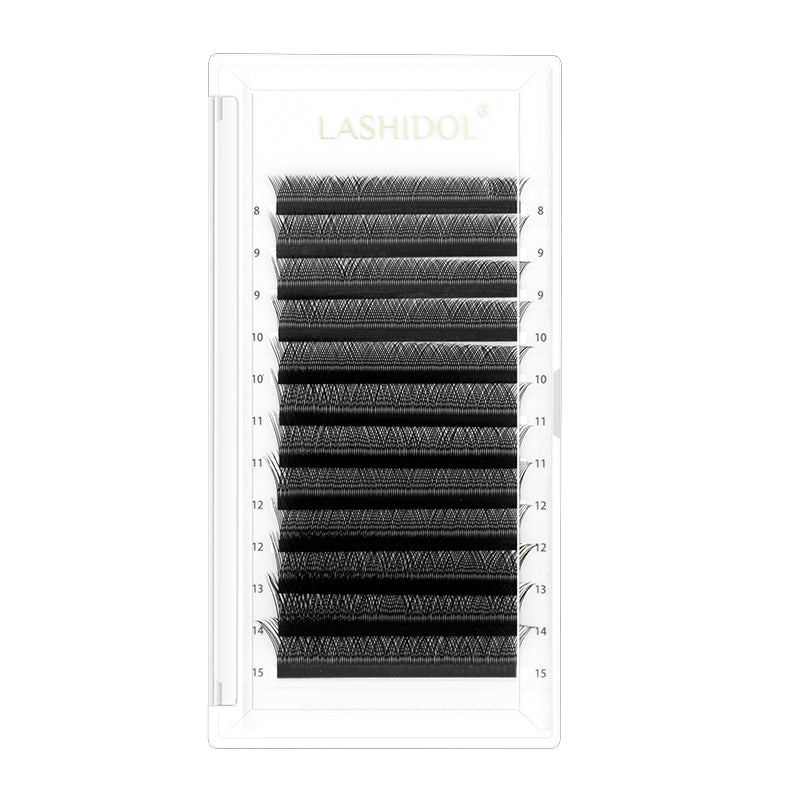 LASHIDOL-YY-Shaped eyelashes extension 12 rows