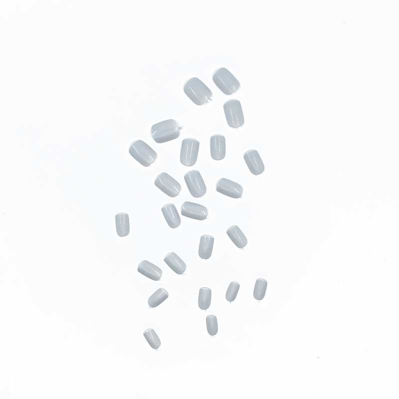 LASHIDOL Press On Magic Nails French White