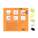 LASHIDOL Press On Magic Nails Green Drop Yellow Spot LI-TPUN-"QL-3#-YSK 16 "-C-20232
