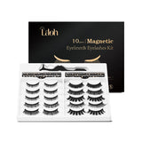 Lashidol 10 Pairs of Magnetic Eyelashes & Eyeliner & Applicator