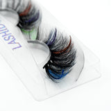 LASHIDOL Colored False Eyelashes Russian Volume lashes*1 Pair“LNMKH-SF-20-30”