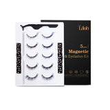 Lashidol 5 Pairs of Magnetic Eyelashes & Eyeliner & Applicator