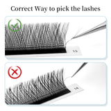 LASHIDOL-YY-Shaped eyelashes extension 12 rows