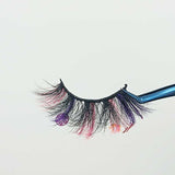 LASHIDOL Christmas Mink 3D False Eyelashes-1 Pairs with Black-Pink-Purple Colors