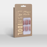 LASHIDOL Press On Magic Nails Milky Tea Pink